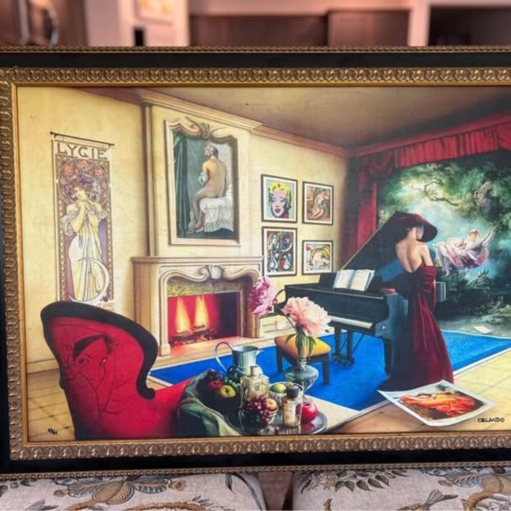 Framed Giclee on Canvas - Harmony II - Orlando Quevedo